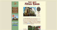 Desktop Screenshot of hotel-alteshaus.de