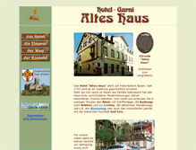 Tablet Screenshot of hotel-alteshaus.de